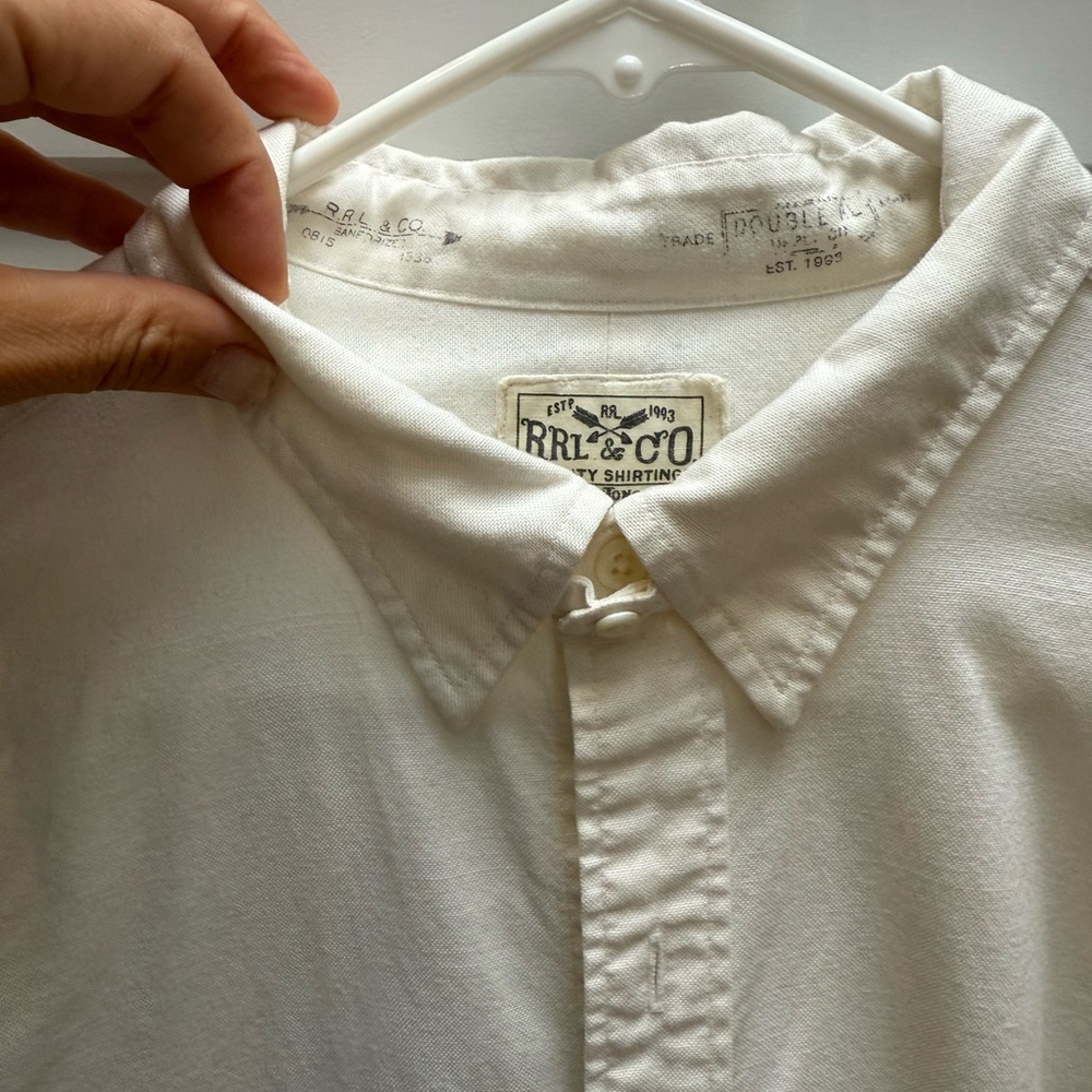 RRL & Co White Button-Up Shirt
